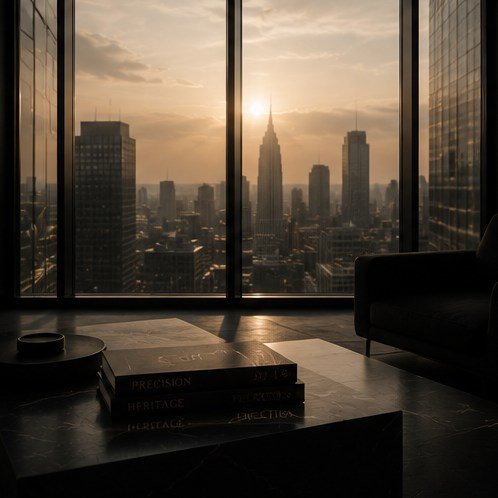 A quiet lounge above the financial district